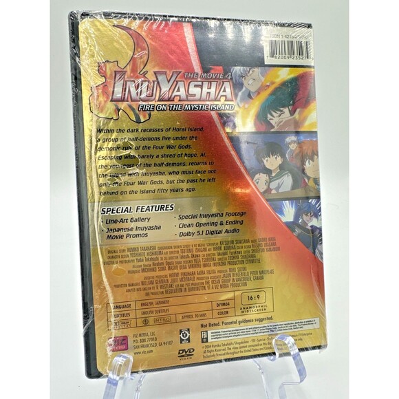 InuYasha Movie 4 Fire on the Mystic Island DVD New Sealed - Picture 4 of 5